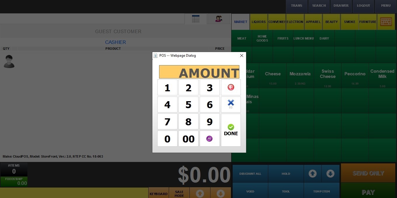 Amount | VelaPOS KB